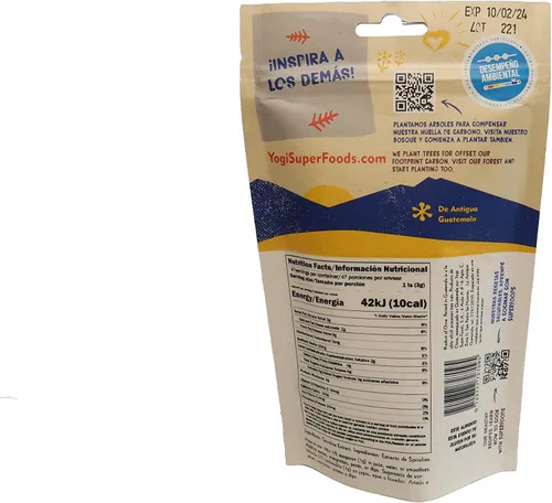 Vista 2 de Yogi Super Foods Polvo de espirulina azul hecho de extracto de algas azul-verde, planta superalimentaria, rica fuente de proteínas, para apoyo