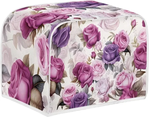 Vista 13 de Dolyues Beach Toaster Cover 2 Slice Universal Size Microwave Oven Dustproof Cover Women Gift Small Bread Cover with Portable Handle