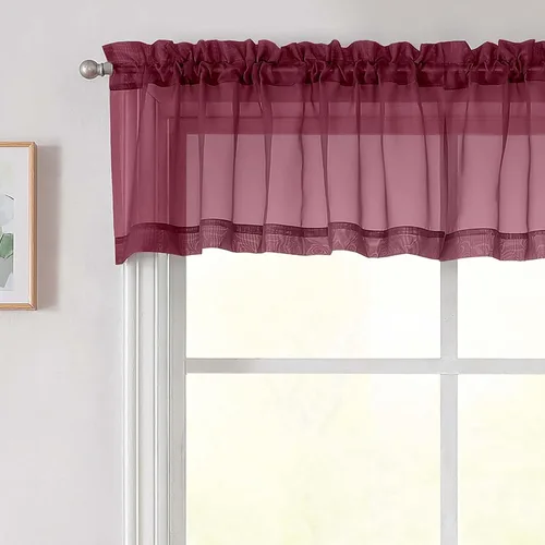 Vista 177 de 2 paneles de cortinas traslúcidas blancas para dormitorio, sala de estar, 96 pulgadas de largo, modernas, suaves, ligeras, con bolsillo para barra