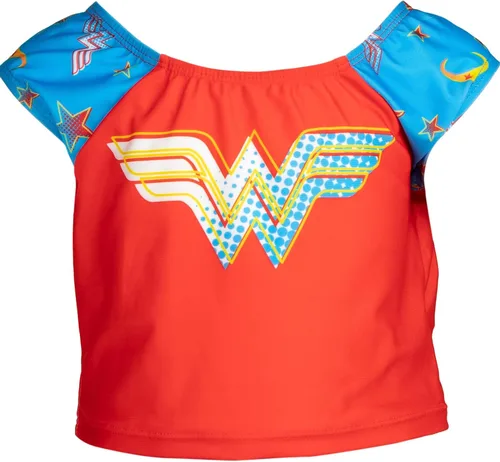 Vista 2 de DC Comics Conjunto de camiseta de natación y parte inferior de natación de manga corta