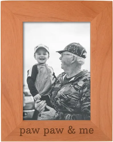 Vista 36 de Personalized Gifts Grandpa Gift Grandpa and Me Grandchild - Marco de fotos de madera natural grabado de 4 x 6 pulgadas, diseño de paisaje