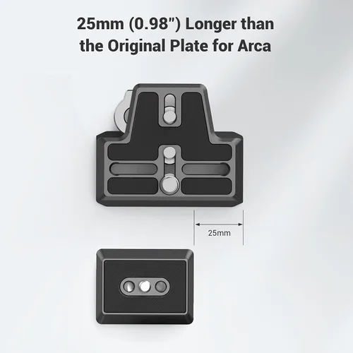 Vista 4 de SMALLRIG Placa de liberación rápida extendida para estándar tipo Arca compatible con DJI RS 2 / RSC 2 / RS 3 / RS 3 Pro/RS 4/ RS 4 Pro/RS 5 Gimbal