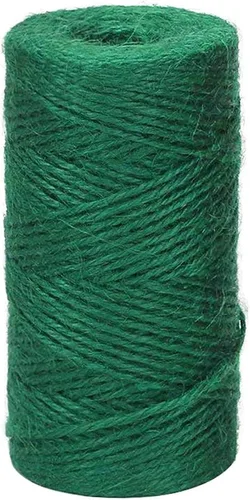 Vista 9 de Vivifying 200 m de hilo de yute negro, cordón de yute natural de 2 mm para manualidades, envoltorios de Halloween, jardín (negro)
