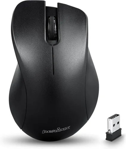Vista 11 de Perixx PERIMICE-621W - Ratón inalámbrico con clic silencioso y diseño ergonómico - Compatible para PC de escritorio y portátil - Inalámbrico 2.4 GHz