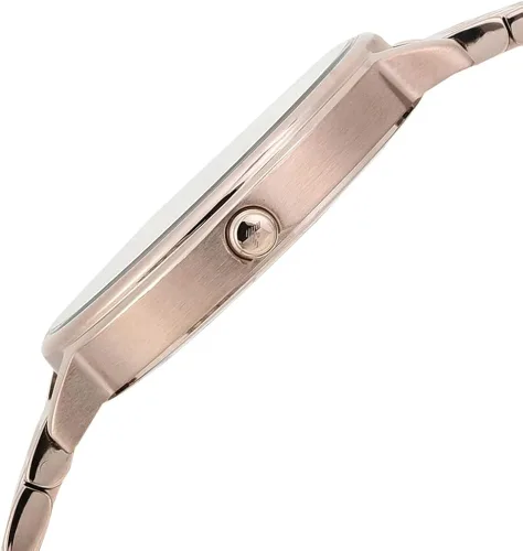 Vista 3 de Emporio Armani AR11062 Reloj de vestir para mujer con pantalla analógica, reloj de cuarzo rosa, Rosado