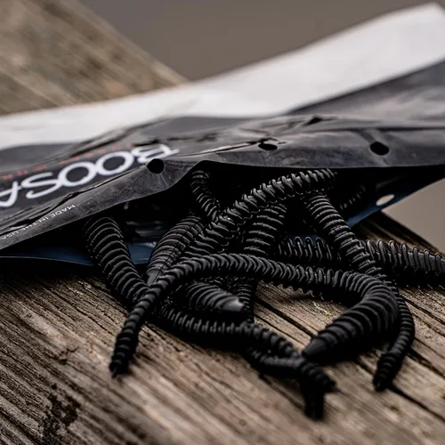 Vista 4 de 6th Sense Gusano Boosa Shakey - Cuerpo acanalado alterno, movimiento flexible, acción de cola bulbosa (10/pk) - Fabricado en los Estados Unidos