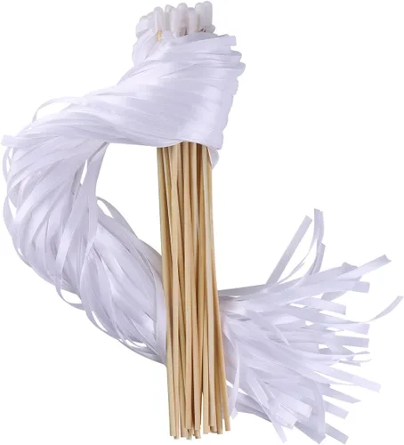 Vista 7 de Varitas de cinta para recuerdos de fiesta de boda (Aqua-30PCS)