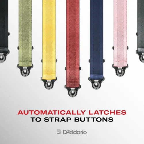 Vista 5 de D'Addario Auto Lock Guitar Strap - Acoustic & Electric Accessories