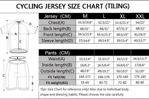 Vista 7 de Hombres Corto Ciclismo Jersey Transpirable Secado Rápido Ropa Deportiva Bicicleta Ropa