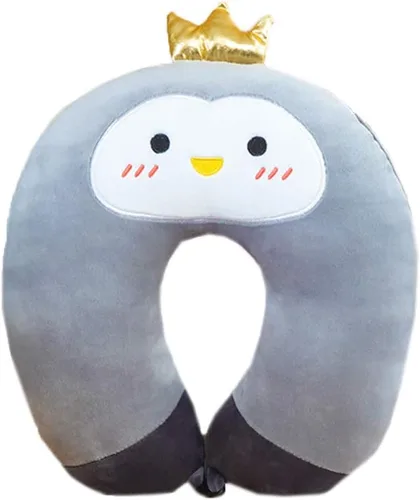 Vista 6 de Bonita almohada portátil en forma de U para el cuello en U para la oficina y viajes, para adultos, para oficina, hogar y siesta de avión