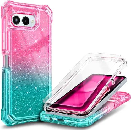 Vista 11 de NZND Funda para T-Mobile REVVL 6 5G / REVVL 6X 5G con [Protector de Pantalla Incorporado], Funda Bumper Protectora Rugosa Resistente a Golpes