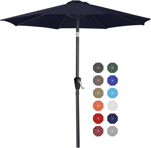 Vista 56 de ABCCANOPY 7.5FT Patio Umbrella Outdoor 6 RibsTable Umbrella(Brown)