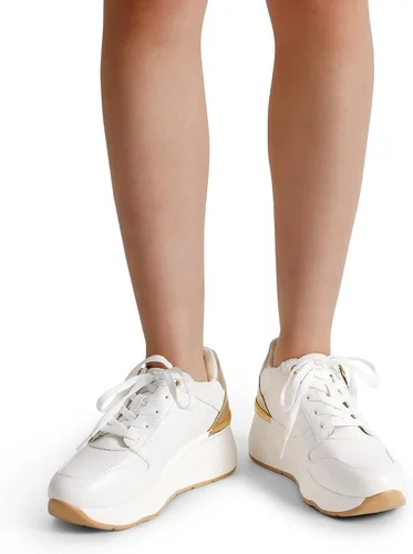 Vista 7 de DREAM PAIRS Zapatos deportivos de cuña para mujer, plataforma de tacón alto, zapatos de moda para uso casual y diario