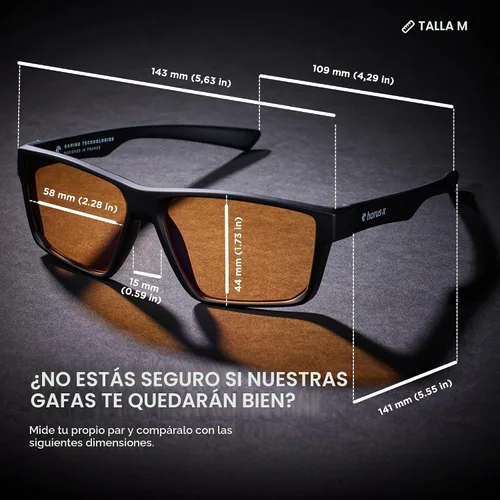 Vista 3 de Horus X • Gafas de luz azul para hombres y mujeres Gafas de bloqueo de Ámbar