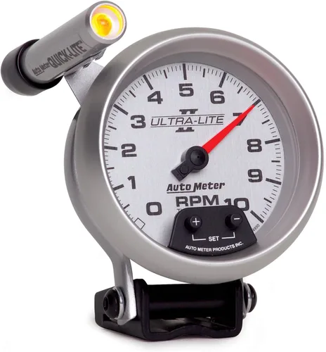 Vista 3 de Auto Meter 4990 Ultra-Lite II 3-3/8" 10000 RPM Pedestal Mount Mini-Monster Tacómetro