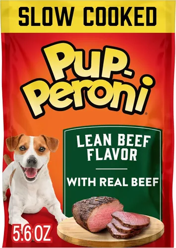Vista 13 de Pup-Peroni Golosinas para perros, sabor a carne magra, 22.5 onzas, hechas con carne de res real, 90% libre de grasa