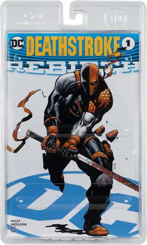 Vista 8 de McFarlane Toys - DC Direct Page Punchers Deathstroke (DC Rebirth) Figura de 7 pulgadas con cómic