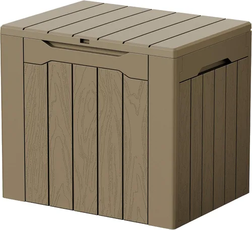 Vista 31 de Devoko Caja de cubierta de 29 galones, caja de almacenamiento al aire libre de resina impermeable Bloqueable y resistente a los rayos UV