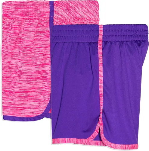 Vista 2 de Cheetah Conjunto de 2 pantalones cortos para correr y gimnasio para niñas