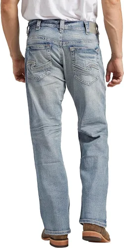 Vista 3 de Silver Jeans Co. Gordie - Jeans rectos de ajuste relajado para hombre