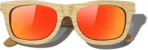 Vista 6 de MERRY'S Gafas de sol polarizadas de madera para hombre 100% UV vintage Eyewear S5140
