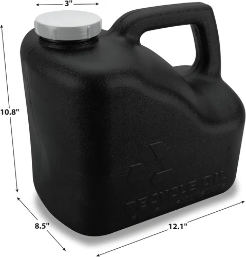 Vista 4 de Performance Tool W4067 12-Quart Used Oil Transport Jug, Black