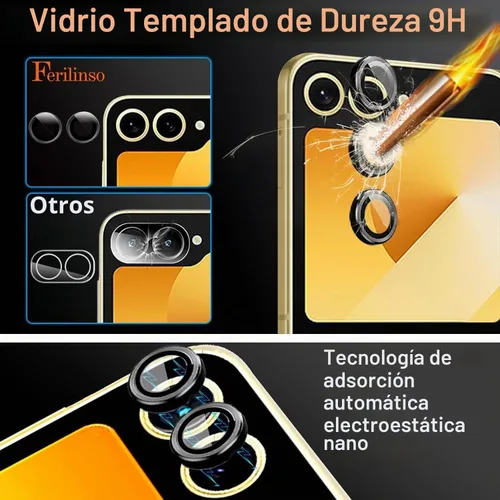 Vista 7 de Ferilinso Protector de pantalla para Samsung Galaxy Z Flip 6 / Z Flip 7 FE [compatible con funda de teléfono] – Película interior, 3