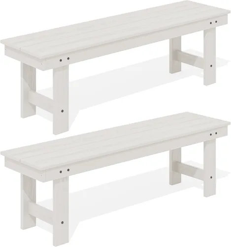Vista 28 de SERWALL 2-Person Backless Outdoor Bench 56 Inches, Aruba