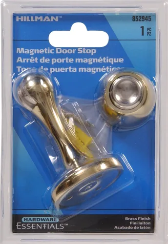 Vista 2 de Hardware Essentials by Hillman 852945 Tope magnético para puerta chapado en latón
