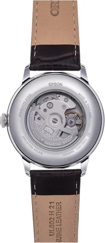 Vista 3 de Orient Classic Bambino Sun & Moon – Men's Automatic and Manual Winding Classic Mechanical Wrist Watch Marrón chocolate