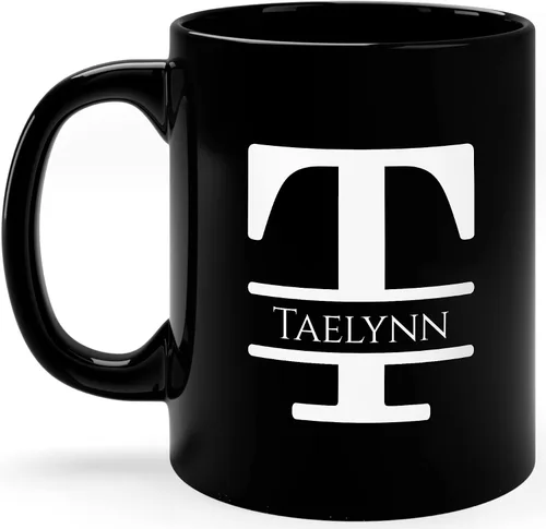 Vista 27 de Taza de café personalizada con monograma, letra inicial A personalizada para mujeres, hombres, niñas, niños, papás, mamás amigos, taza de café
