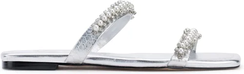 Vista 5 de Karl Lagerfeld Paris womens Payzlee Embellished Flat Sandal