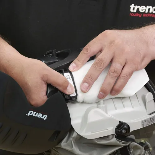 Vista 4 de Trend Filtros de aire de repuesto (paquete de 2) para el protector facial Trend Airshield Pro (AIR/PRO), filtros de filtración de máscara de polvo