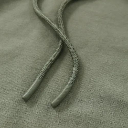 Vista 4 de Amazhiyu Sudadera corta con capucha para mujer, manga larga, con cordón