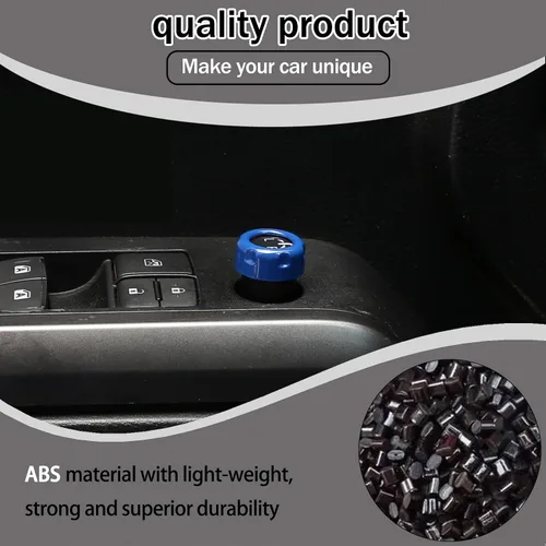 Vista 3 de Lcojicep Cubierta circular de botón de volumen para consola central de automóvil compatible con Tacoma 2015-2022, accesorios de decoración de ABS