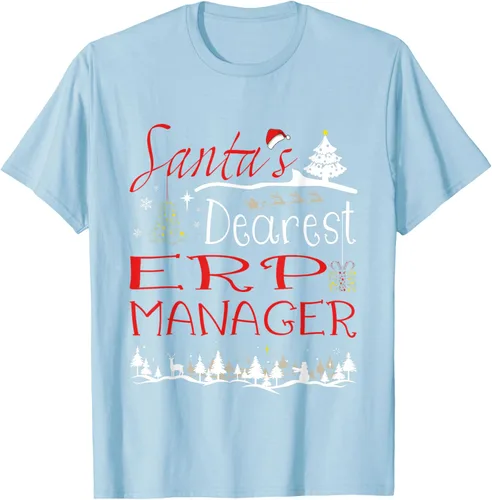 Vista 18 de ERP Manager Xmas Job Cute Christmas T-Shirt