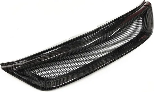 Vista 2 de Parrilla de malla frontal de fibra de carbono para Subaru Impreza 2011-2014 11-14 WRX STI parachoques superior