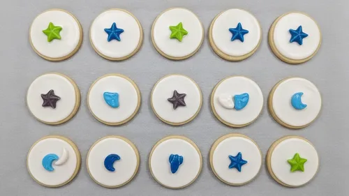 Vista 4 de NCS Outer Space - Gránulos comestibles de caramelo azul, morado, blanco y verde lima, alien, planeta, luna y estrella, 8 onzas, ideal para cupcakes