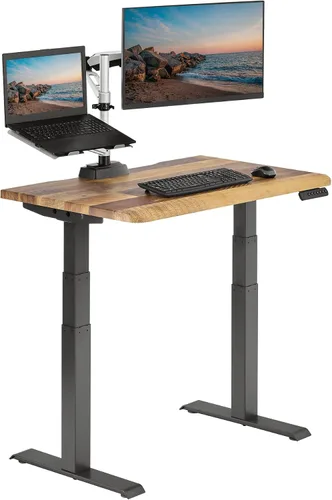 Vista 17 de Vari ComfortEdge - Escritorio de pie ajustable de 40 x 26 pulgadas, pequeño escritorio eléctrico de pie VariDesk para apartamento, dormitorio u