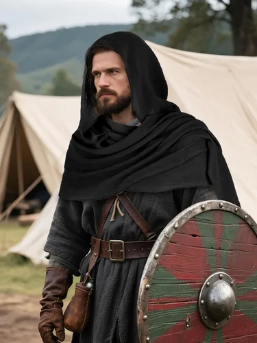 Vista 6 de Ultrafun Bufanda medieval renacentista para hombres y mujeres, multifuncional, con capucha, para Halloween, cosplay, accesorios de disfraz