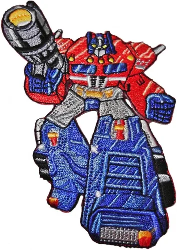 Vista 2 de Transformers OPTIMUS PRIME & MEGATRON - Parches bordados para disfraz (2 unidades)