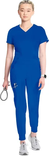 Vista 7 de Cherokee Infinity - Pantalón de pierna recta para corredores, quirúrgicos