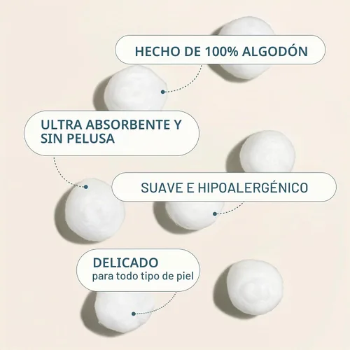 Vista 3 de Cliganic Bolas de algodón súper jumbo (200 unidades), hipoalergénicas, absorbentes, tamaño grande, 100% puro