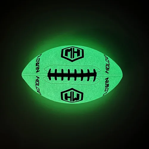 Vista 3 de Balón Holográfico Luminoso Iluminado Reflectante para Juegos Nocturnos y Entrenamiento, Brilla en la Oscuridad, Gran Regalo de Juguetes de Fútbol