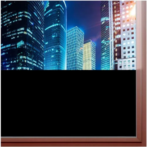 Vista 8 de BDF lámina apagón y privacidad para ventana.
