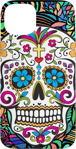 Vista 9 de Funda para iPhone 11 Pro Max Day of the Dead Sugar Skull