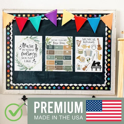Vista 3 de Hadley Designs Decoración de aula de música – 9 pósteres de aula de música, pósteres de primaria, coro y solfeo, letreros de mano de solfeo e