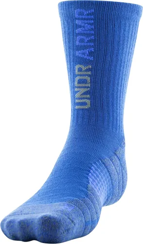 Vista 2 de Under Armour Calcetines altos elevados novedosos para hombre, 3 pares