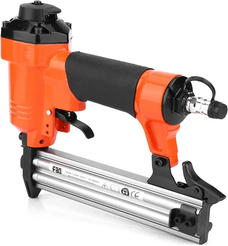 Vista 3 de Pistola de clavos neumática F30, clavadora de acero fundido de grado industrial para carpintería, herramienta de grapadora de uñas recta resistente