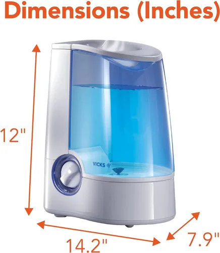 Vista 8 de Humidificador Vicks, de rocío cálido con apagado automático., V745A/V745-JUV, gris, 1, 1
